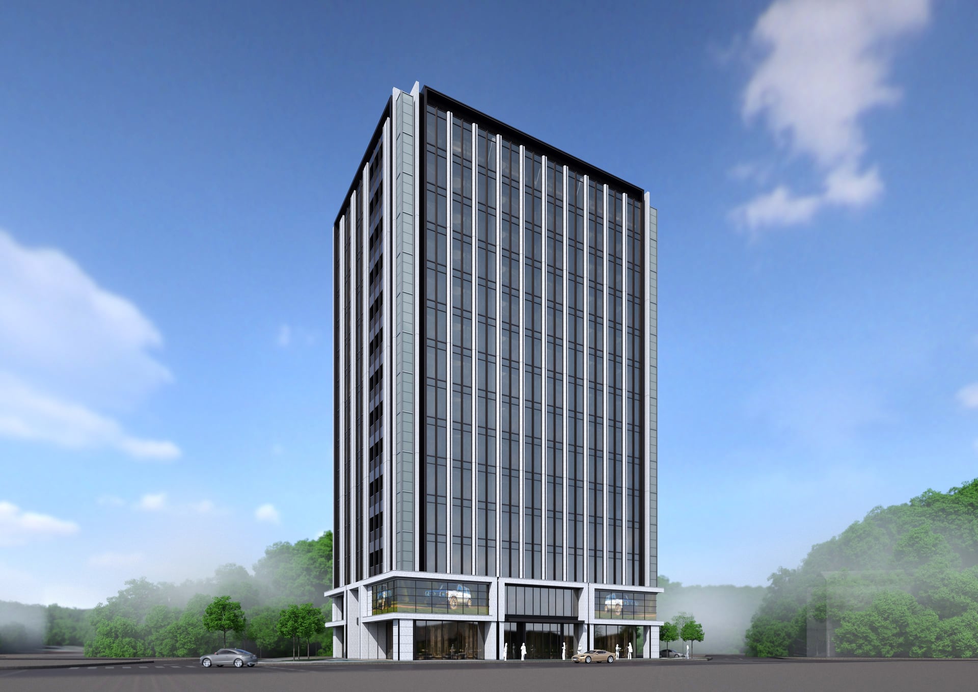 文山博嘉都市更新案建築外觀示意圖（正面）